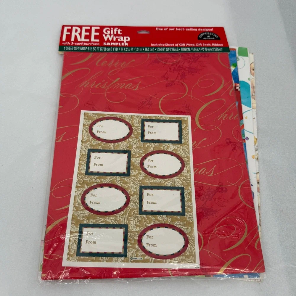VTG Gift Wrap Wrapping Paper SHEETS Sampler Christmas Birthday Baby Shower LOT